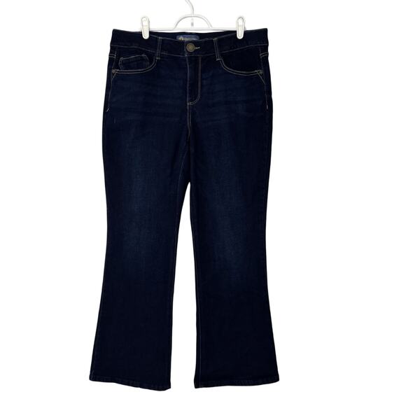 Democracy Denim - Democracy Absolution Bootcut Jeans Womens 14P (34x28) Dark Wash Elastic Waist